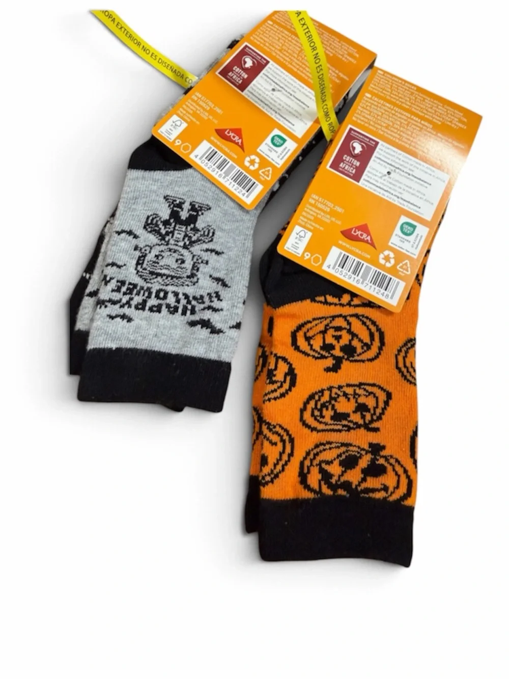 4 Pair Of Halloween Socks By Lupilu Shoe Size 9.5T - 12.5T